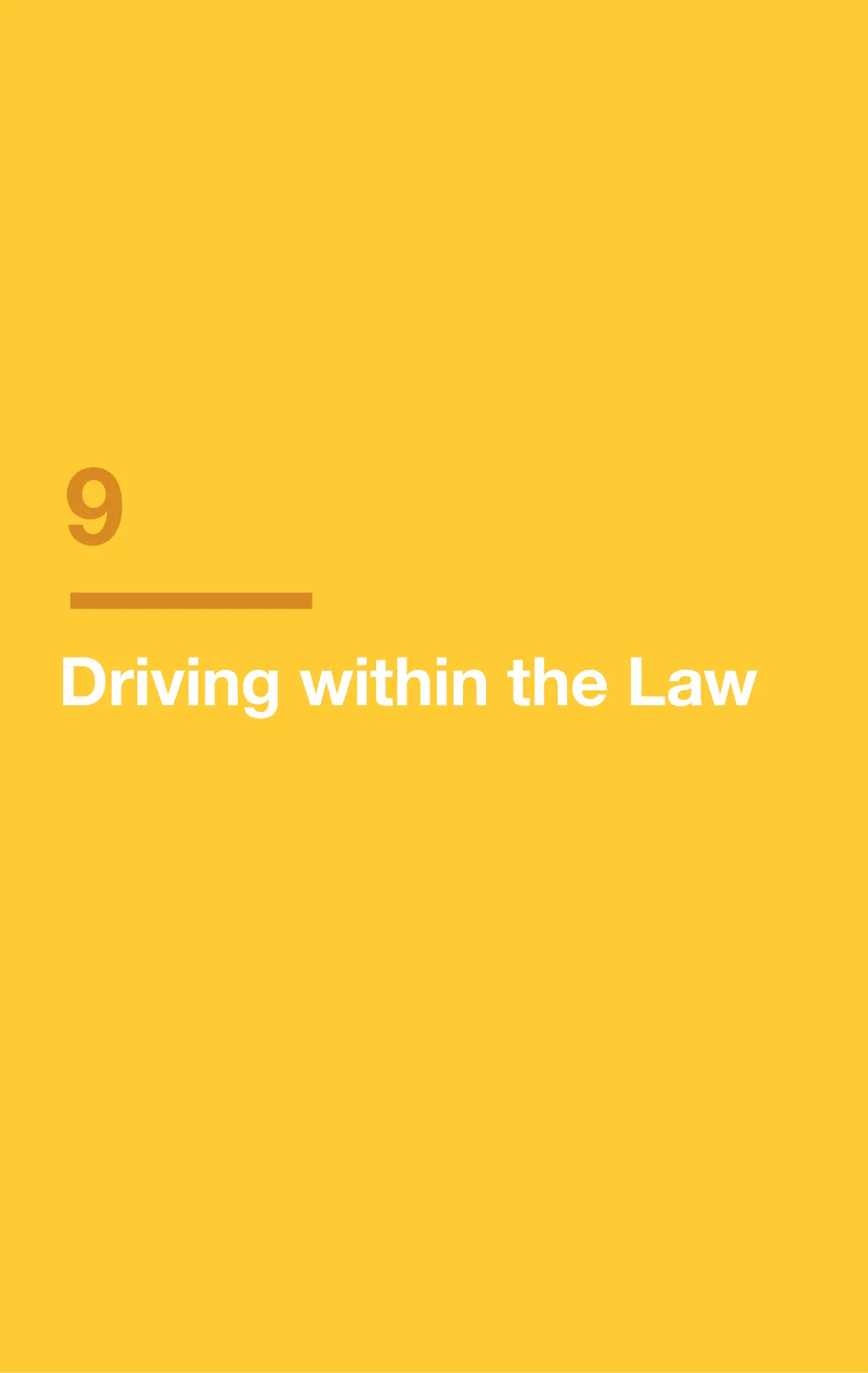 Page 106 of the Alberta Driver’s Guide: Driving within the Law.