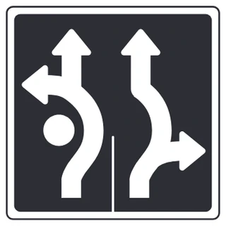 Roundabout dual lane