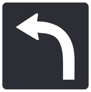Left turn (designated lane)
