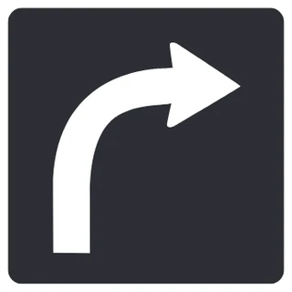 Right turn (designated lane)