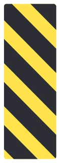 Hazard marker – object on left