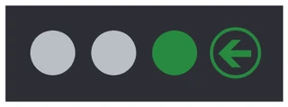 Green arrow with green light