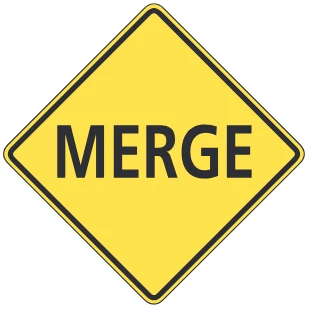 Merge sign sign from the Driver’s Guide