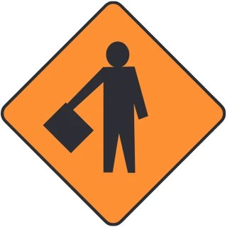 Flag person