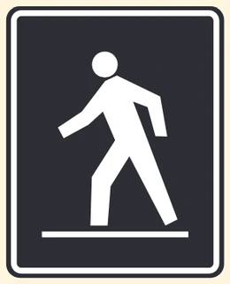 Special crosswalk overhead sign