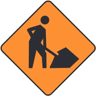 People working sign from the Driver’s Guide