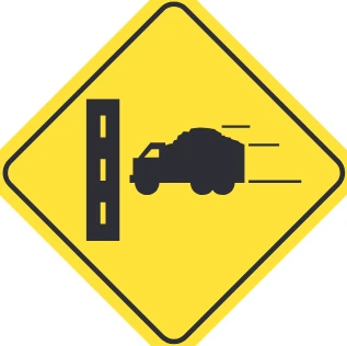 Trucks entering from right