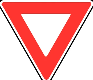 Yield sign from the Driver’s Guide