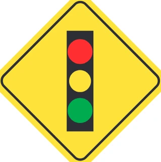Traffic control signals ahead