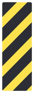 Hazard marker – object on right