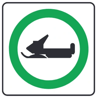 Motorized snow vehicles (permitted)
